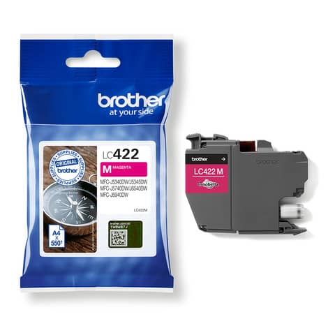 Cartuccia Brother magenta LC422M
